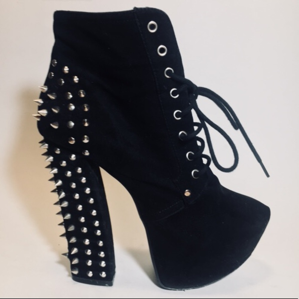 Spiked Platform Booties